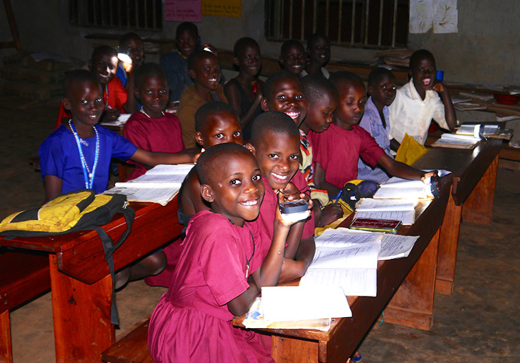 Lighting project: Solar lights in classroom