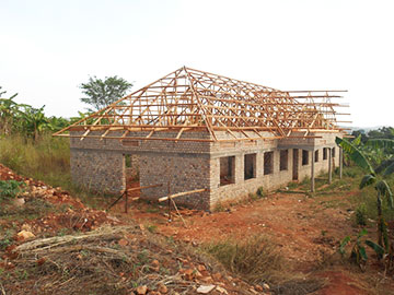 Girls' dormitory roof progress