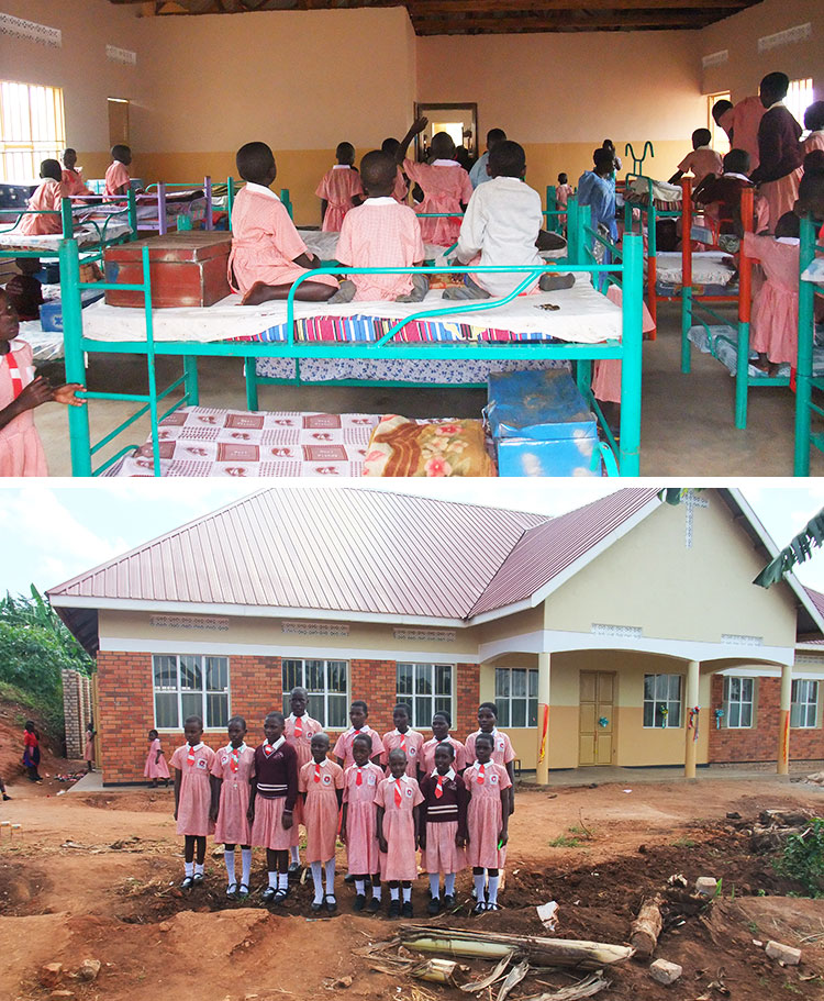 EVC Uganda projects: Girls' dorm