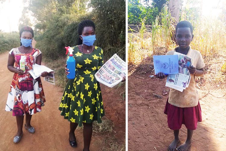 The teachers are distributing the reading material